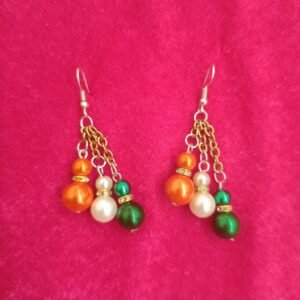 Unique Tri Colour Earring