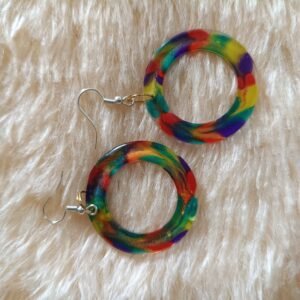 Colourful Resin Earring