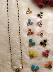 Handmade artificial mangalsutra in multi colour