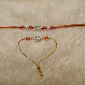 Beautiful Couple Rakhi with Roli Chawal