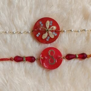 Set of 2 Resin rakhi