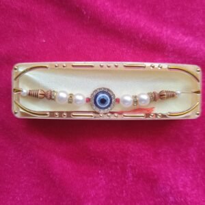 Beautiful Evil Eye Rakhi with Roli Chawal