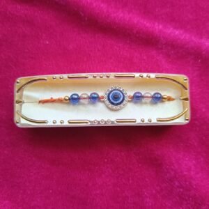 Beautiful Evil Eye Rakhi with Roli Chawal