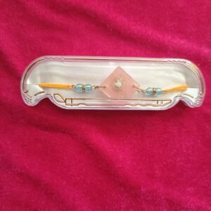 Beautiful Resin Rakhi with Roli Chawal