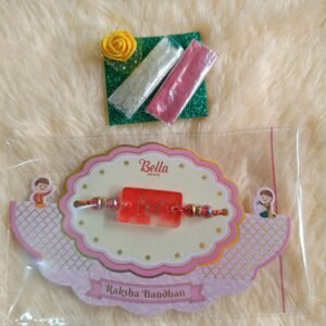 Beautiful Resin Rakhi with Roli Chawal