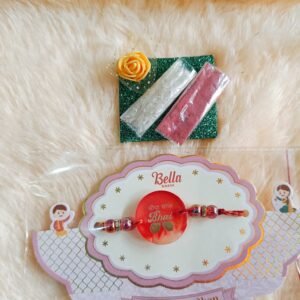 Beautiful Resin Rakhi With Roli Chawal