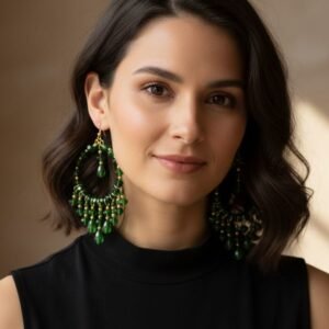 Crystal Green Earring