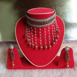 Red Beads and Lorial Necklace