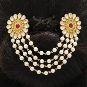 Stylish Hair Pin with Kundan