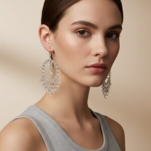 Crystal White Earring