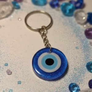 Resin Evil Eye Keychain