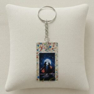 Resin Keychain Radha Krishna